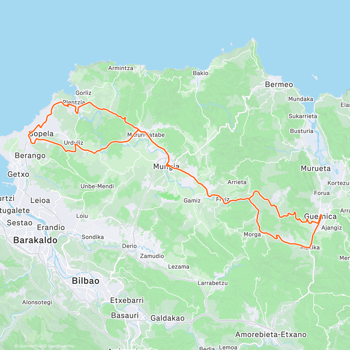 Map of the activity, GREGARIOUS Bilbao Day 7