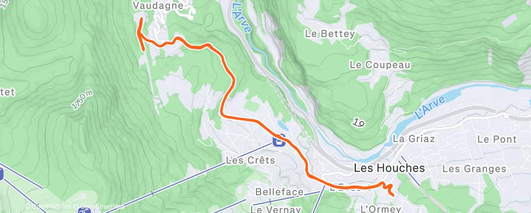 Карта физической активности (Morning Trail Run)