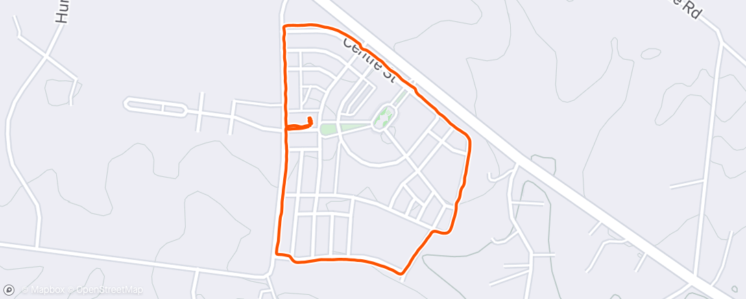 Map of the activity, Evening Walk