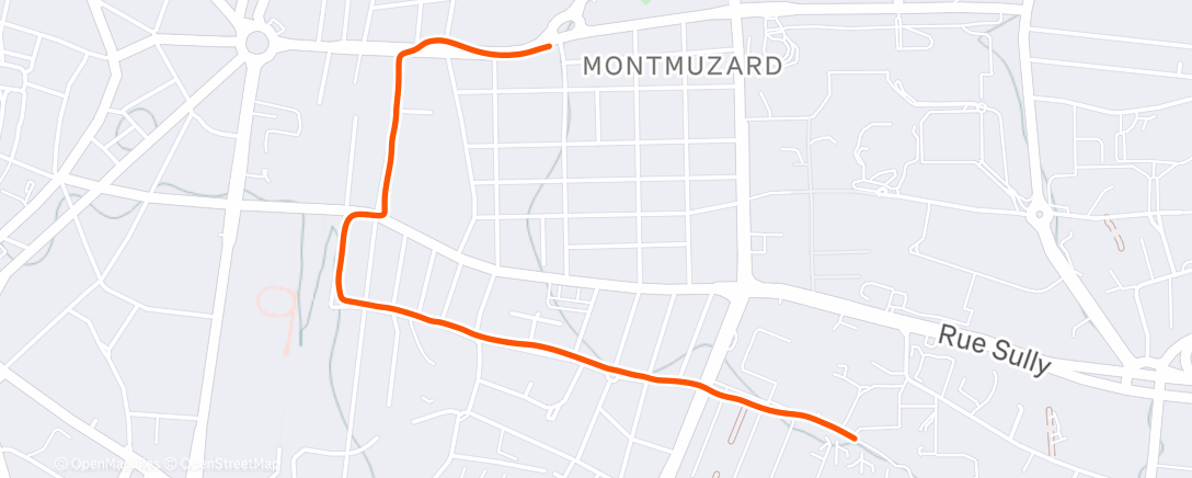 Map of the activity, Sortie vélo dans l'après-midi