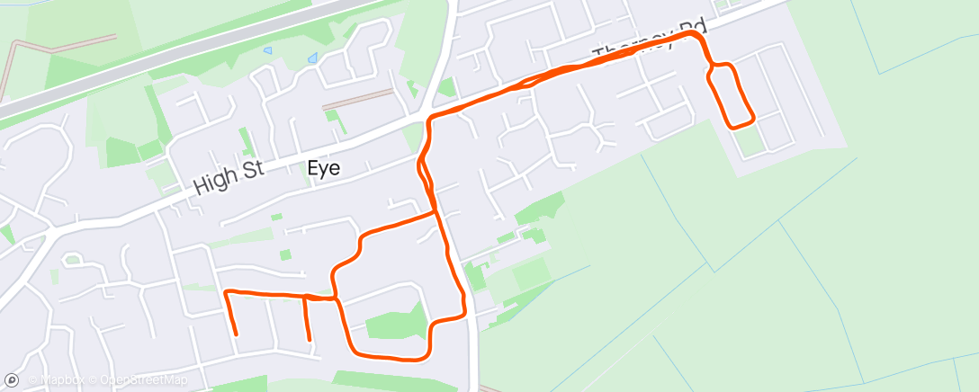 Map of the activity, C25k week 7