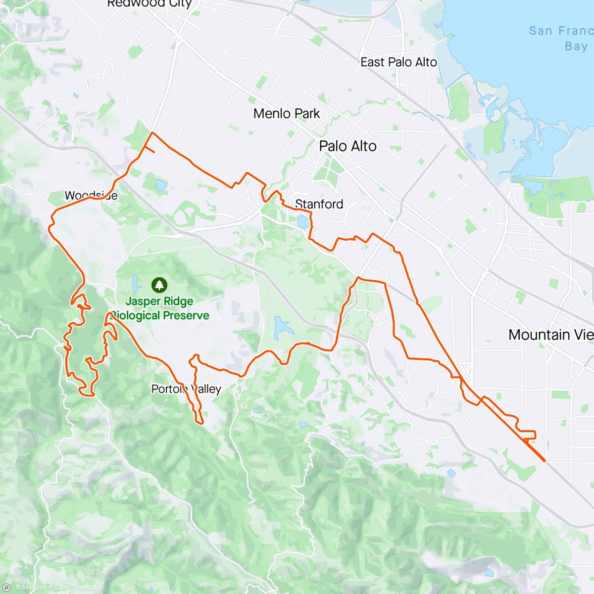 Map of the activity, Western Wheelers C ride
