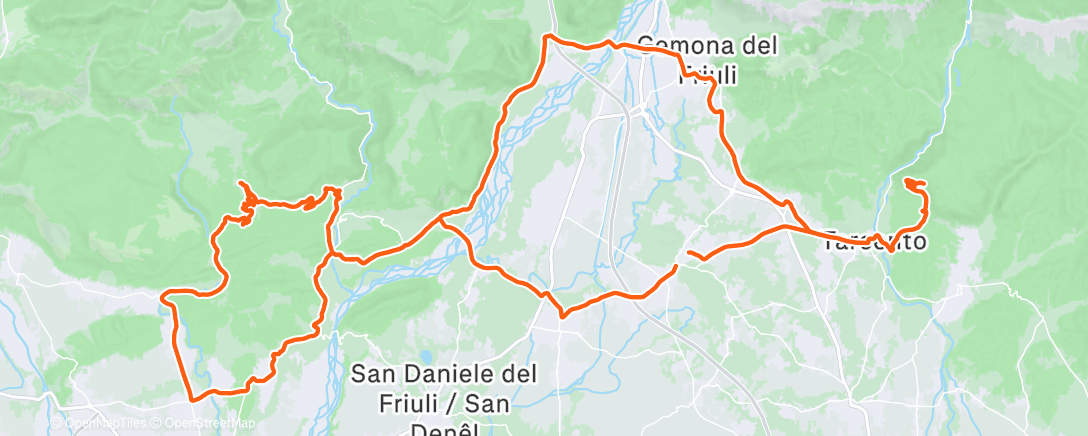 Map of the activity, Morning Ride