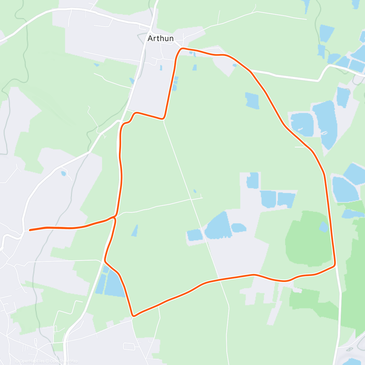 Map of the activity, 2/2 : footing actif w/ Verose 🚴‍♀️