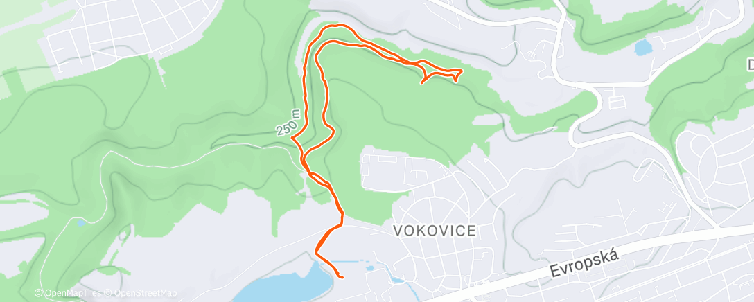 Карта физической активности (Obědový trail)