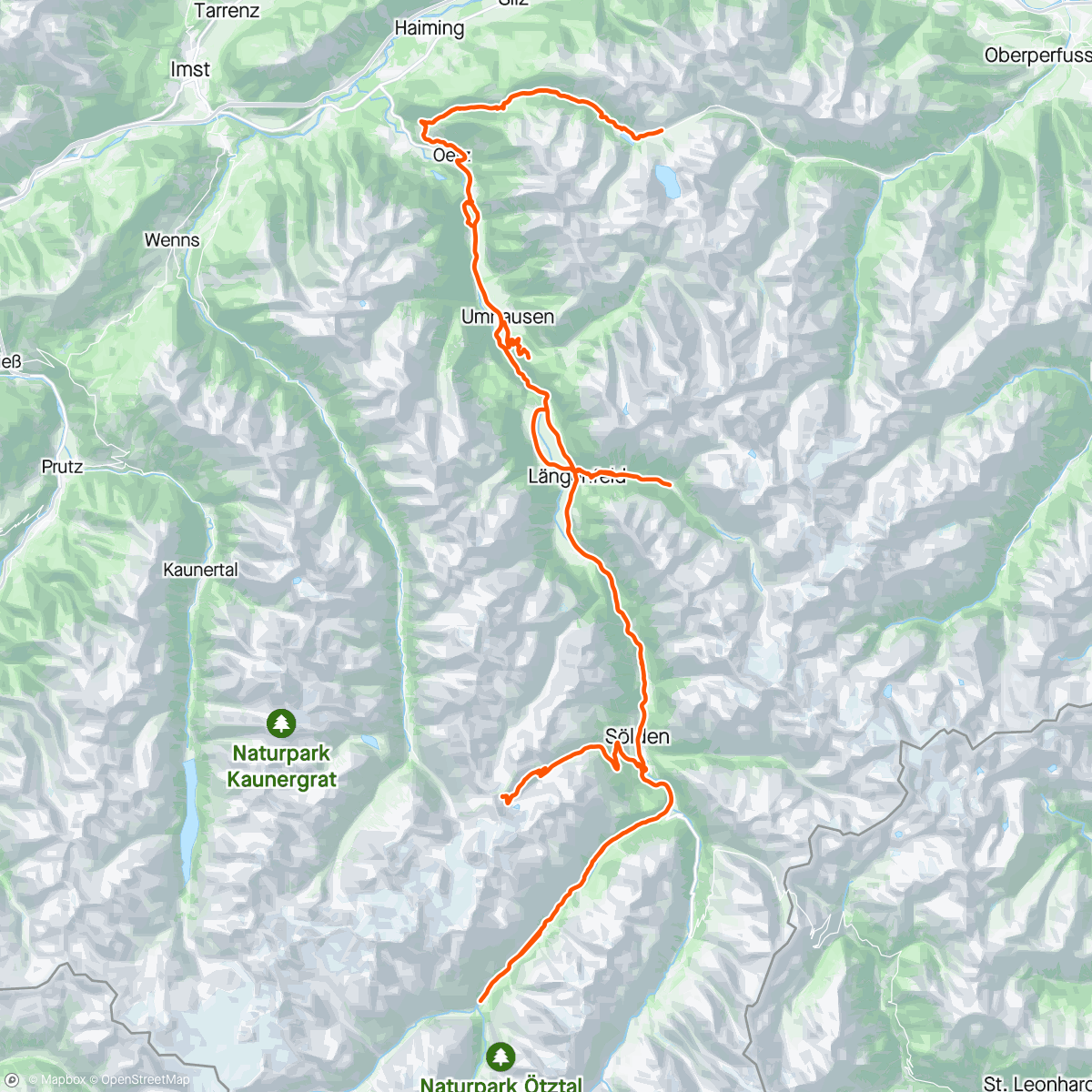 Map of the activity, Scheisseberg