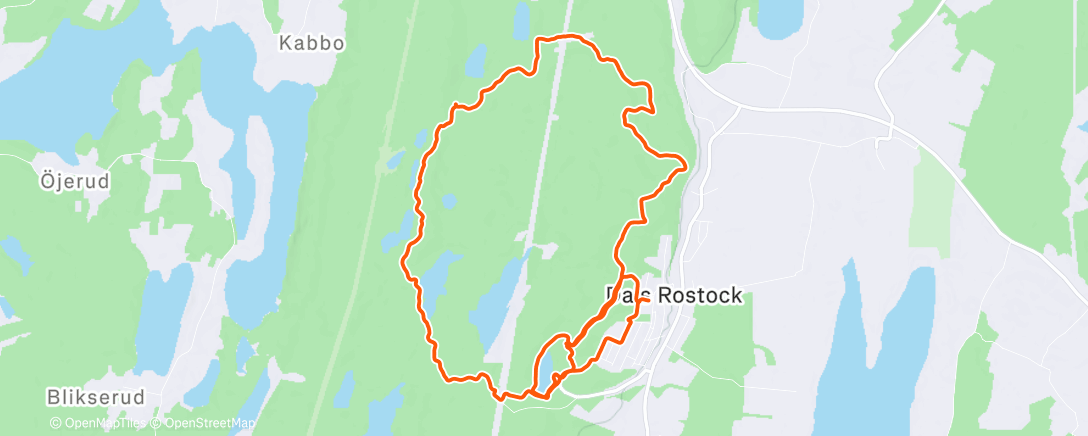 Map of the activity, Namiddagloop