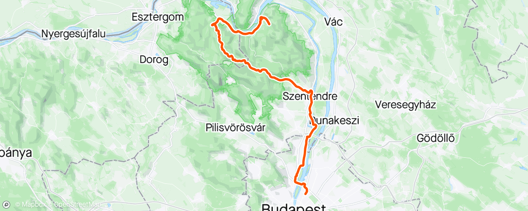 Map of the activity, Kssk sípálya Vis pálya Laccyval
