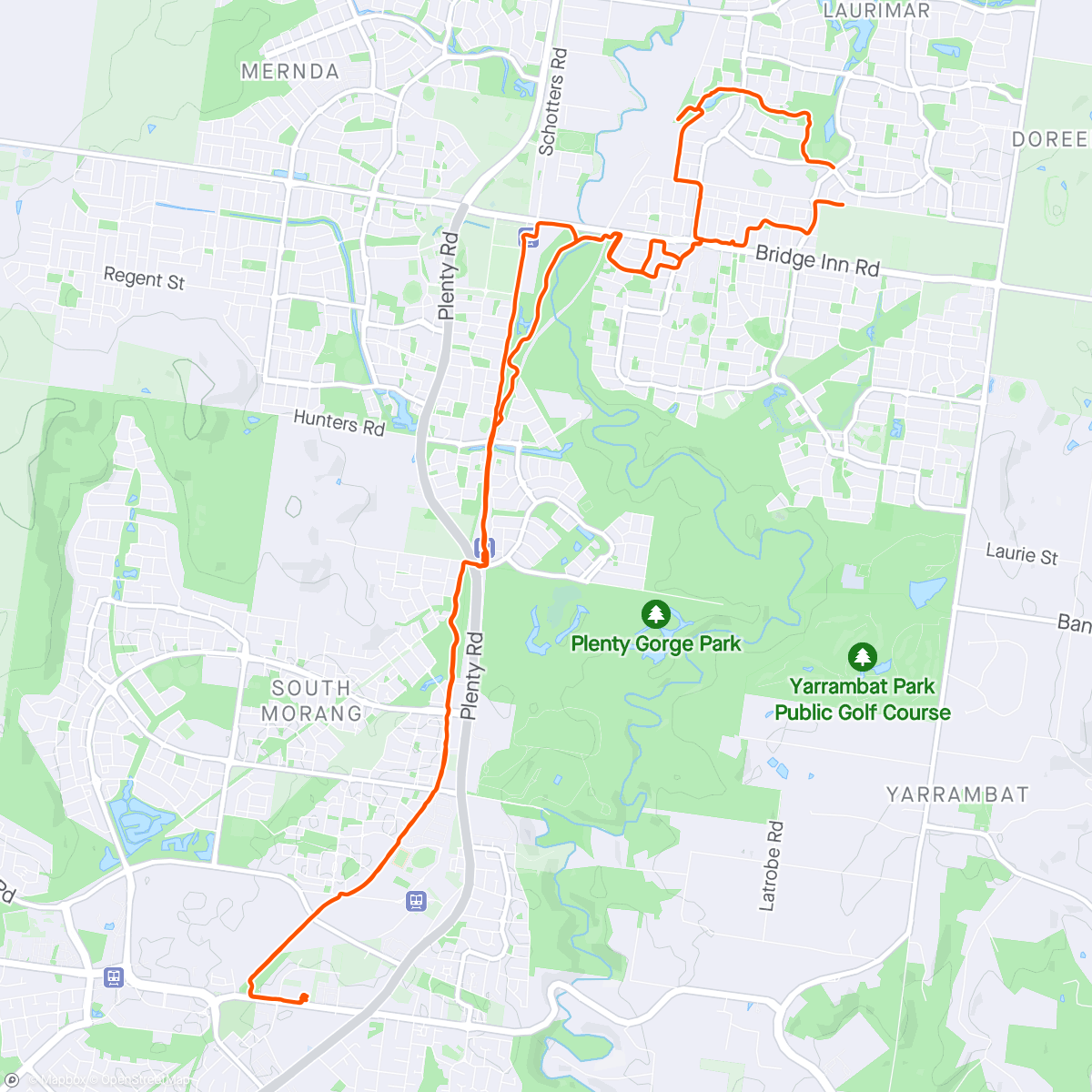 Map of the activity, New triton viewing ride