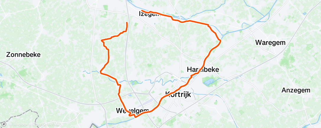 Map of the activity, Afternoon Ride