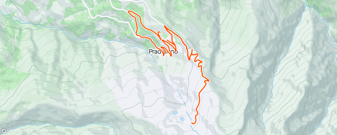 Map of the activity, Sierra Nevada 16