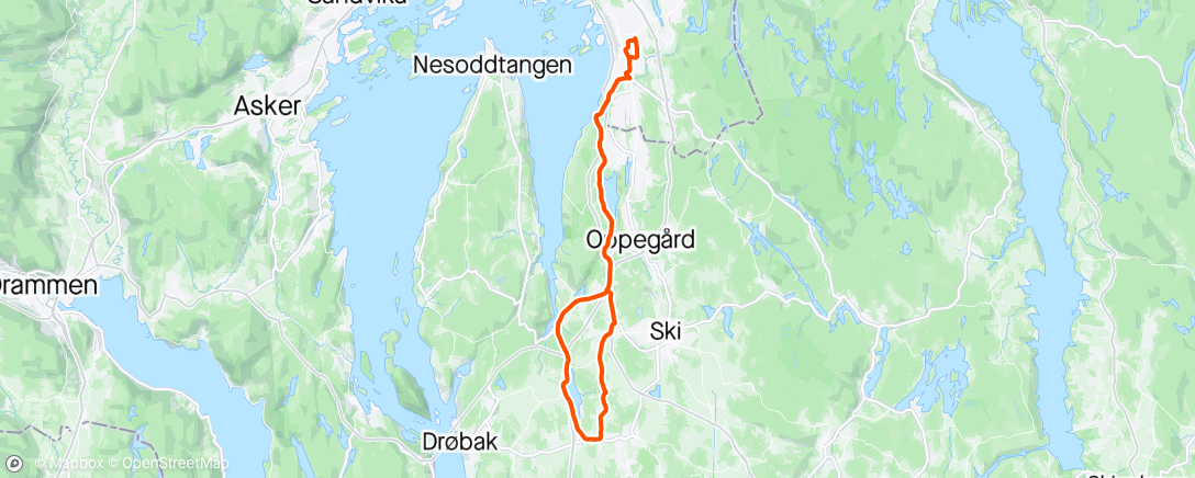 Map of the activity, Ås runde