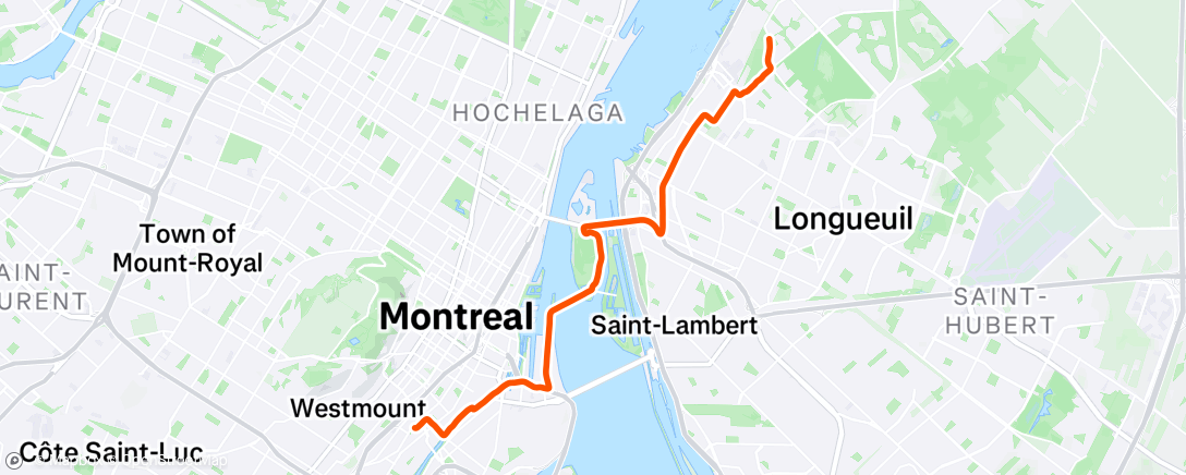 Map of the activity, Mauvais début de journée.......croiser Hugo sur le pont 🤣