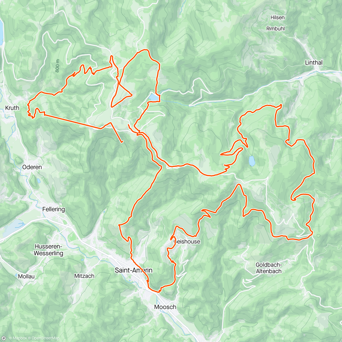 Mappa dell'attività Ultra trail du Grand Ballon
81/370