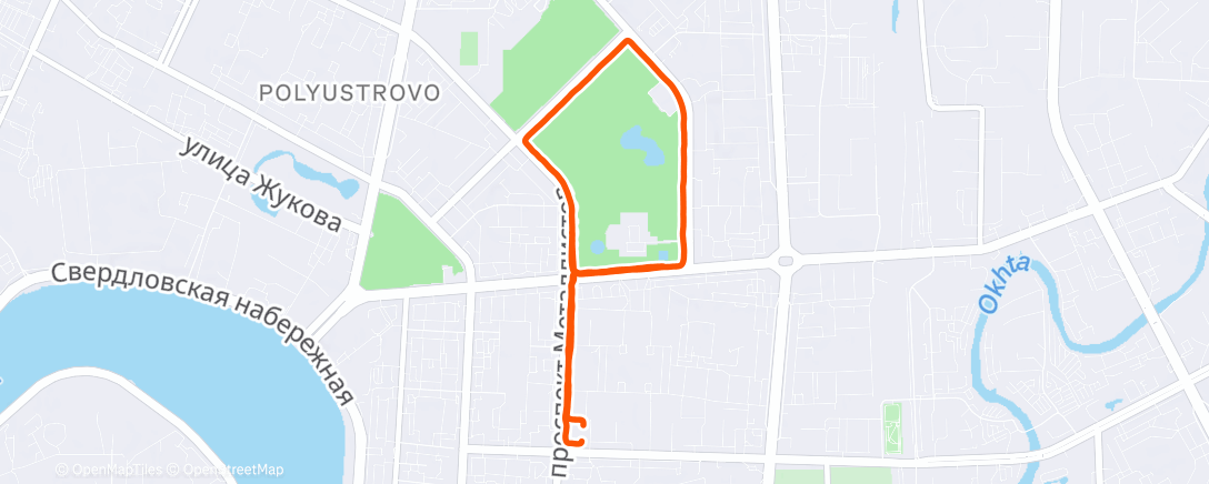 Карта физической активности (Утренний забег)