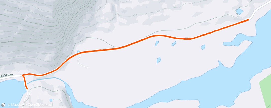Map of the activity, Evening Run