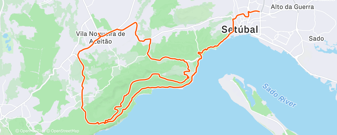 Map of the activity, Morning Ride