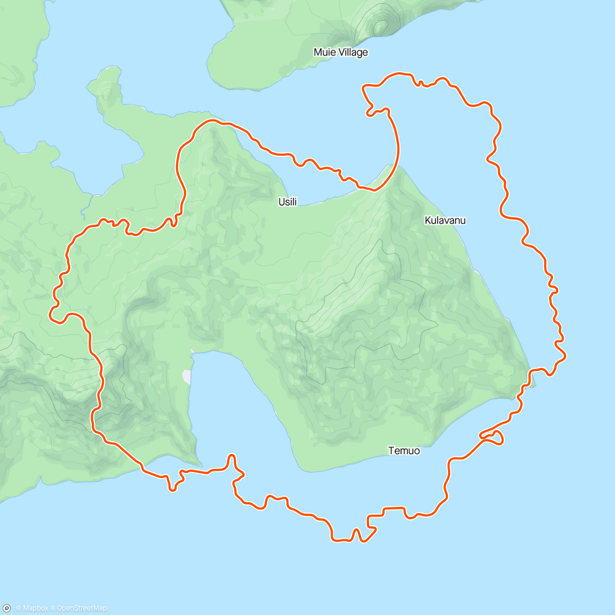 Mapa da atividade, Zwift - Purple Unicorn in Watopia