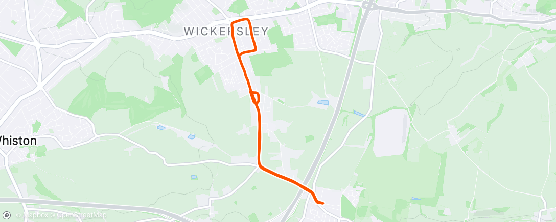 Map of the activity, 30 mins and few strides