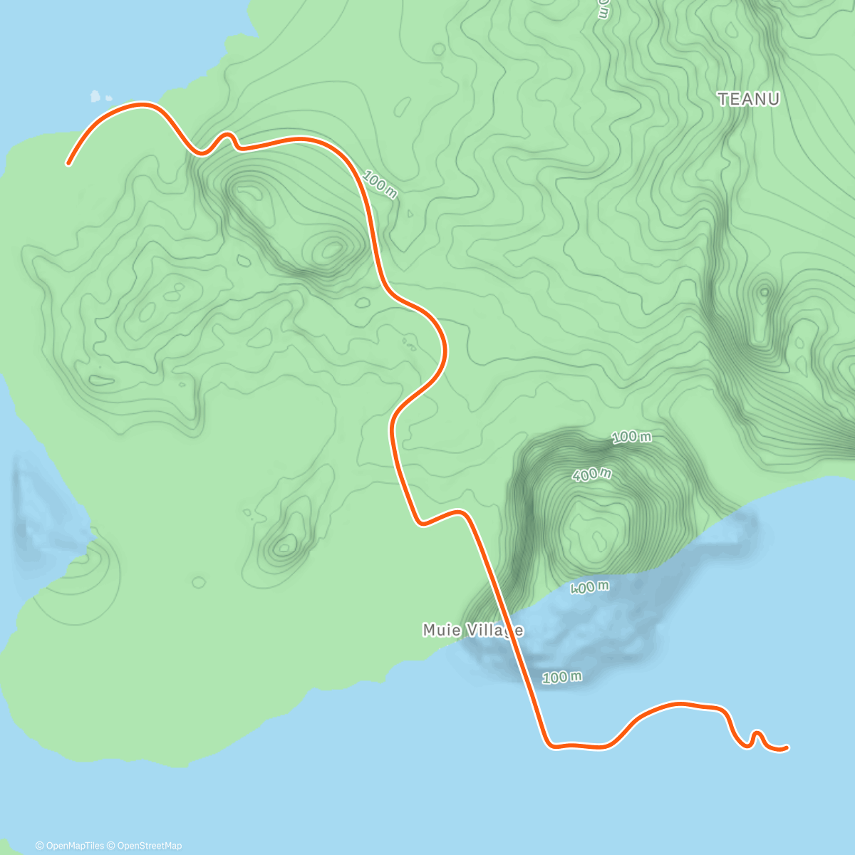 Карта физической активности (Zwift - Group Ride: Rapha Festive 500 with Genie @ 3.7 W/KG on Triple Flat Loops in Watopia)