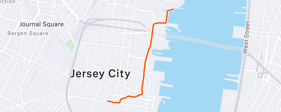 Map of the activity, Evening Ride