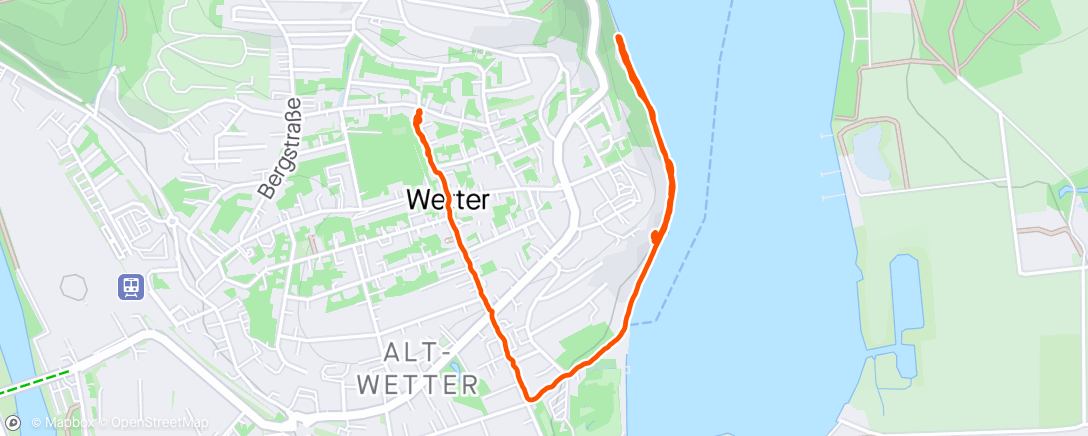 Map of the activity, Caminata a la hora del almuerzo