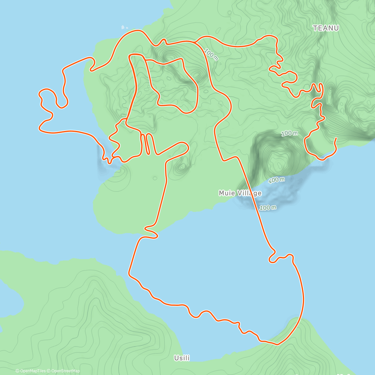 Map of the activity, Zwift - Tair Dringfa Fechan in Watopia