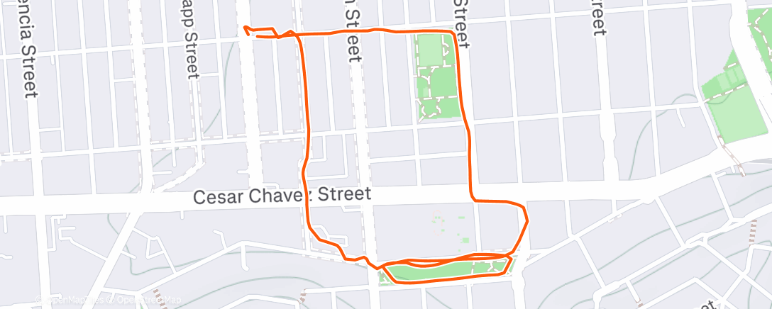 Map of the activity, Afternoon Ride