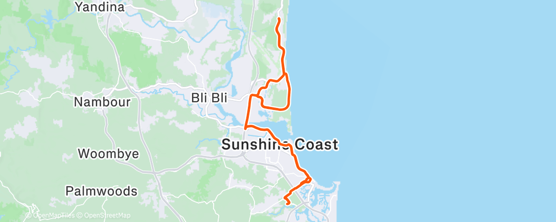 Map of the activity, Morning Ride