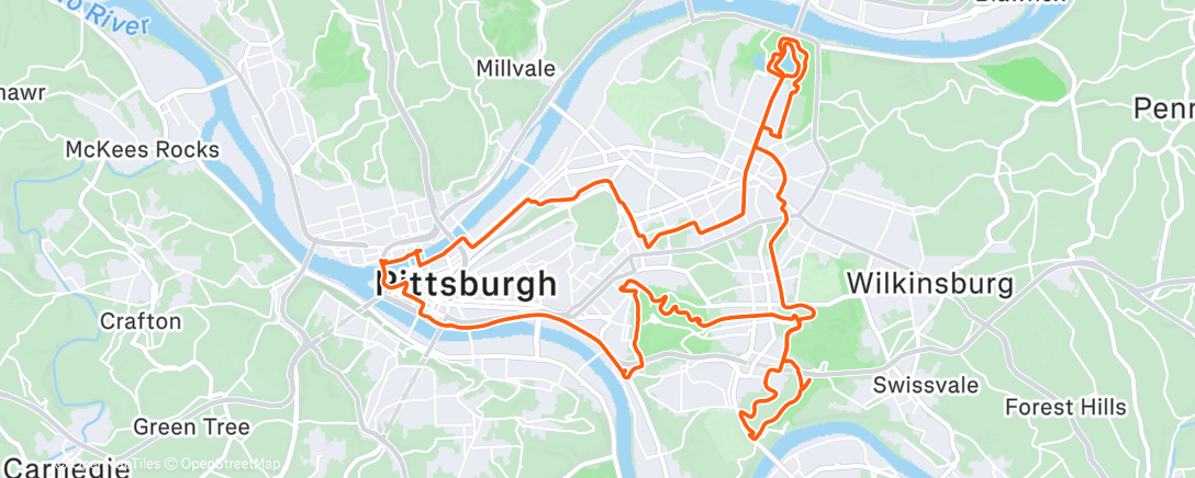 Map of the activity, another afternooner