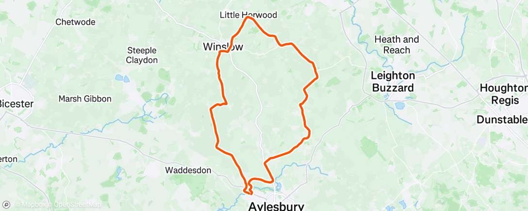 Map of the activity, Morning Ride