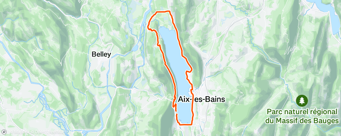 Map of the activity, Sortie vélo dans l'après-midi