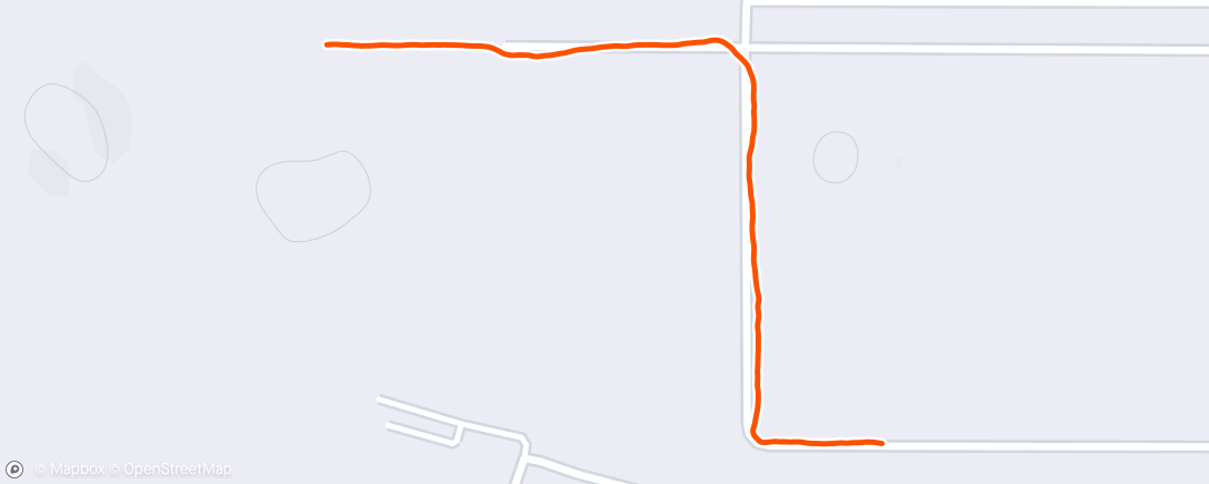 Map of the activity, Evening Run