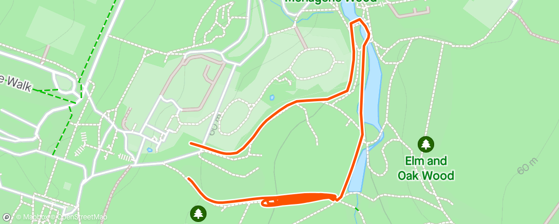 Map of the activity, Club training session - Hills ⛰️⛰️⛰️