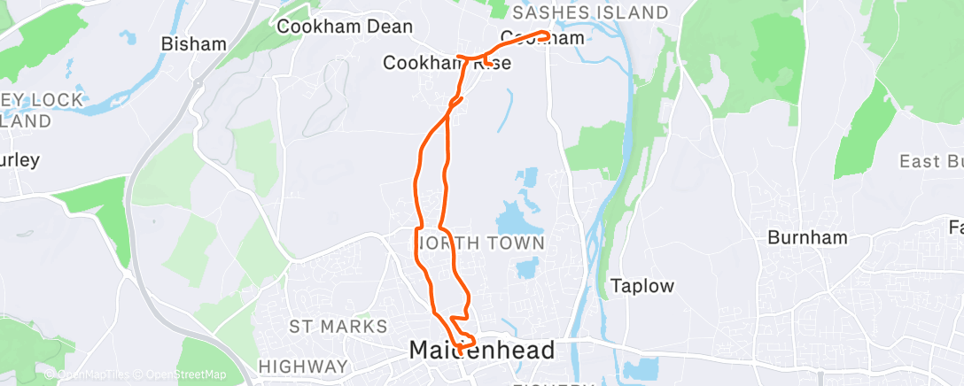 Map of the activity, Cuppa and errands