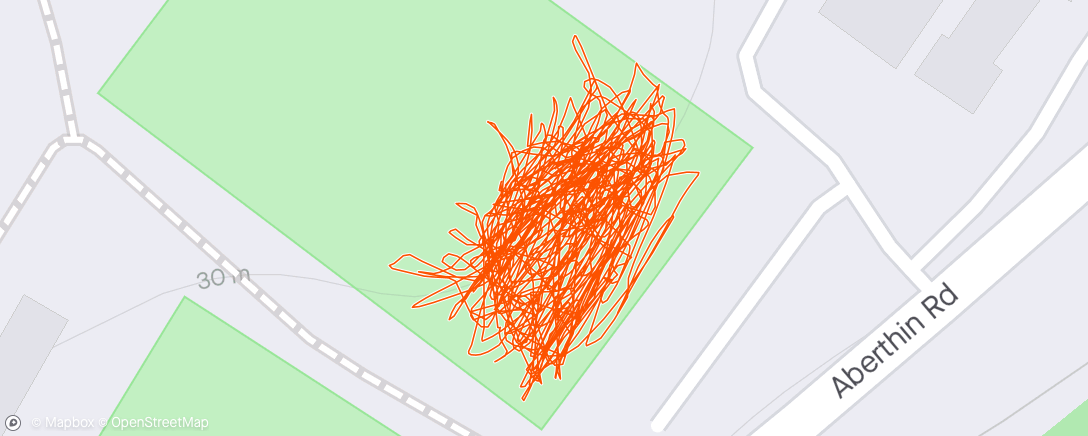 Map of the activity, Bloody football.