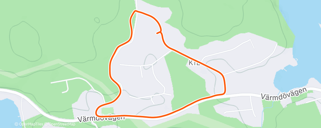 Map of the activity, Evening Walk