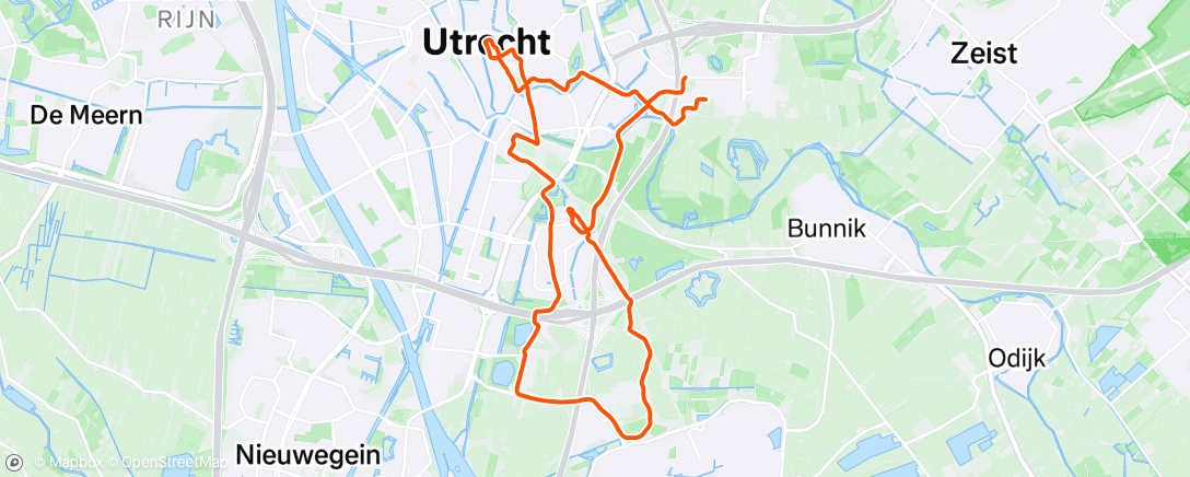 Map of the activity, Utrecht Halve Marathon