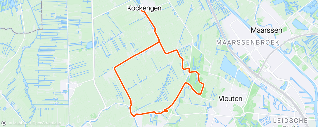 Map of the activity, Natachtig duurloopje ☔️