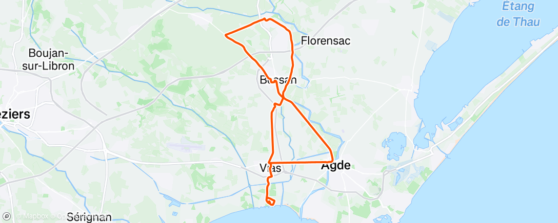 Carte de l'activité