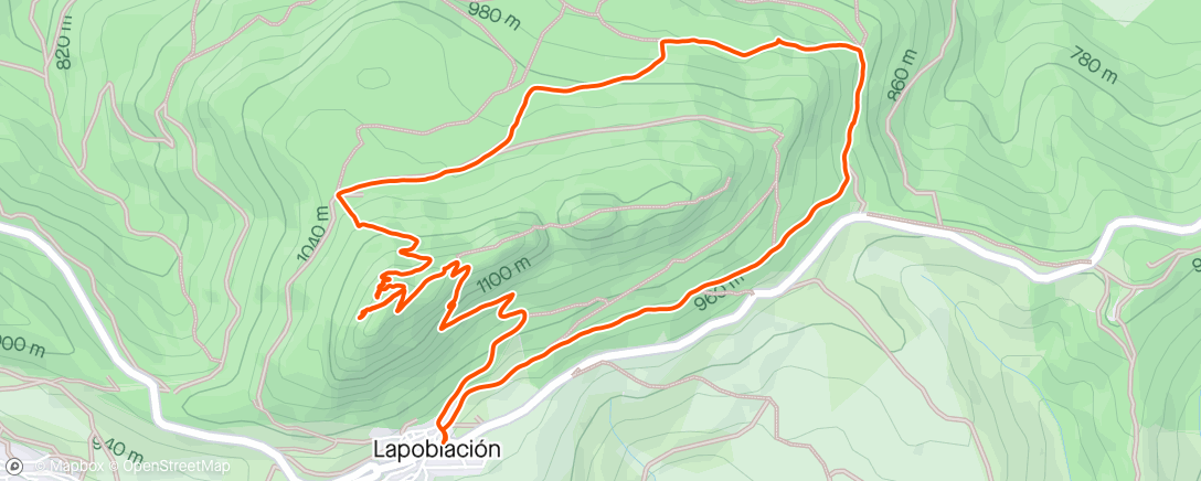 Map of the activity, Leon dormido “invernal” con la jefa