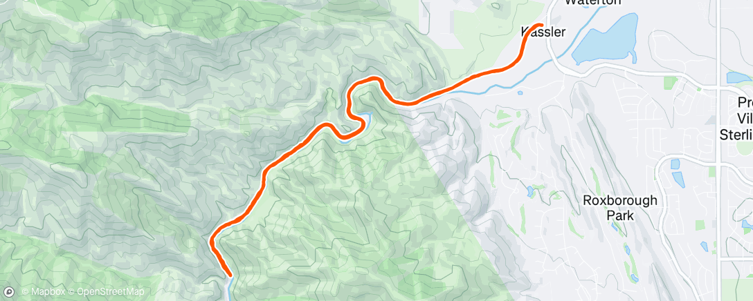 Map of the activity, Morning Hike