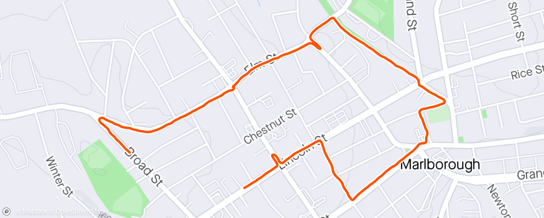 Kaart van de activiteit “Road run 4/30/2024”