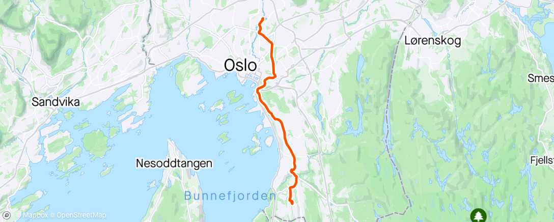 Map of the activity, Å sykle ut av city for å sjå City