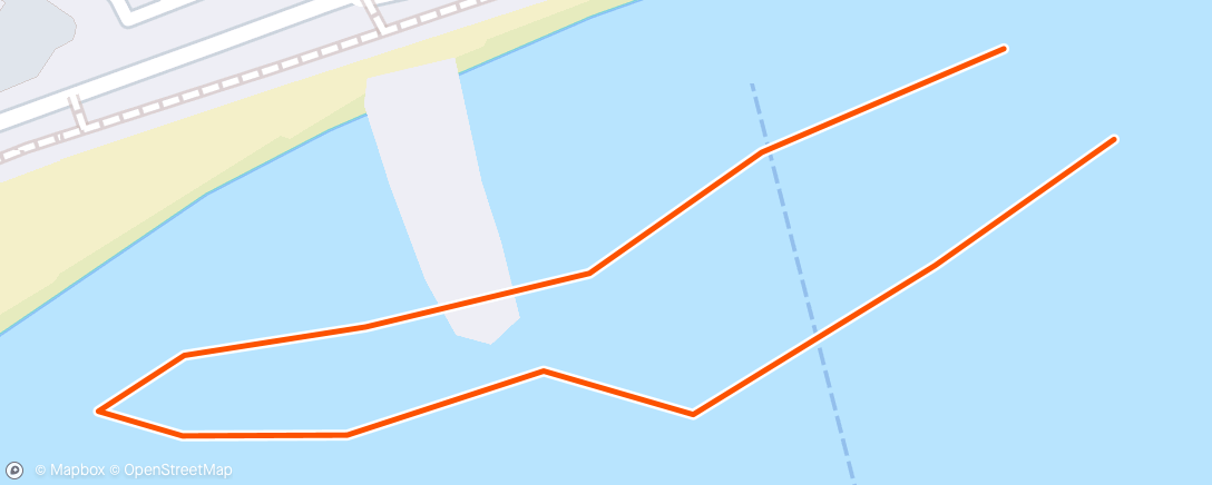 Mapa da atividade, Morning Swim Sidmouth