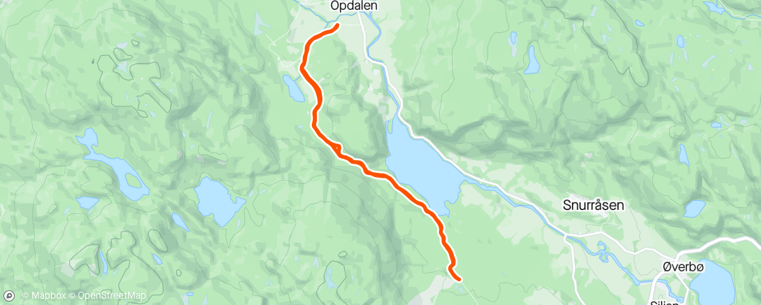 Map of the activity, Evening Run med Hagen