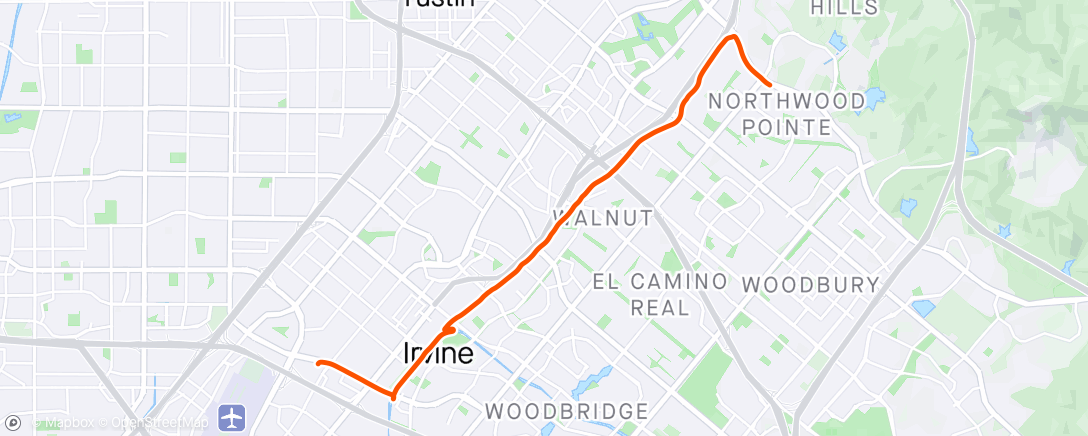 Map of the activity, Commute: Fro