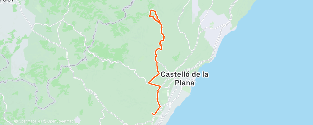 Карта физической активности (Bicicleta por la mañana)