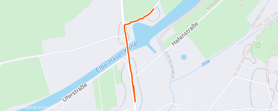 Карта физической активности (Spaziergang am Nachmittag)