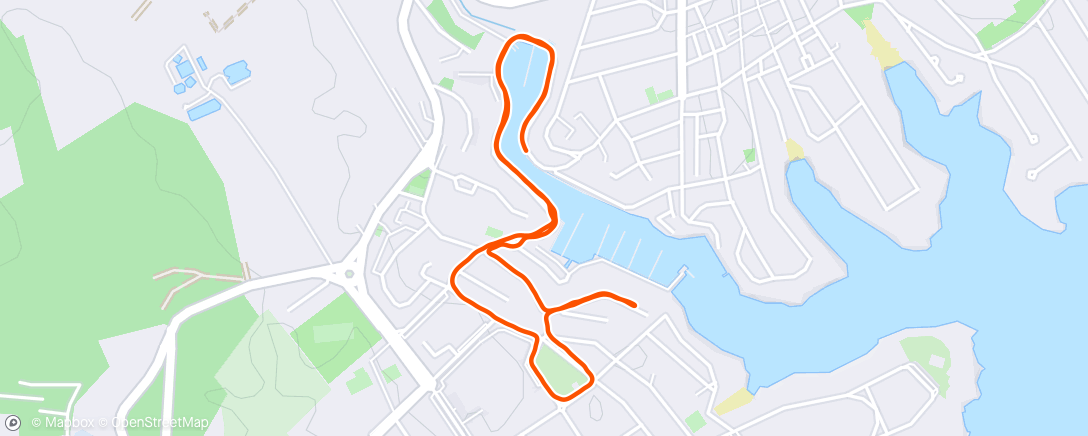 Map of the activity, Carrera de tarde